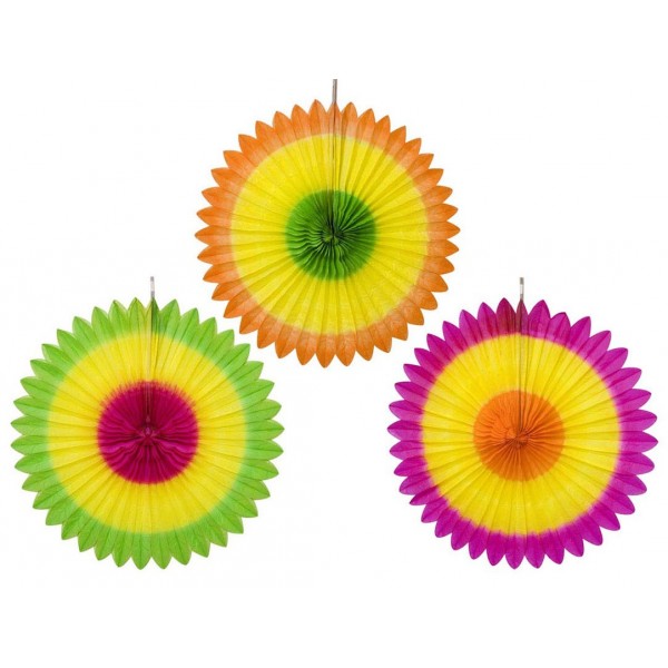 Tricolor Hanging Rosette - 2372D