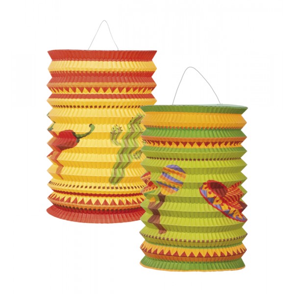 Mexico lanterns x2 - 54403