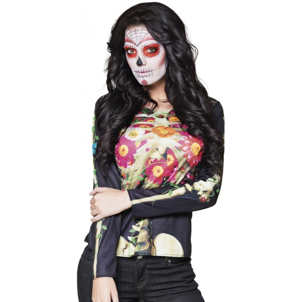 Long Sleeve T-Shirt - Dia des los Muertos - 84313-Parent