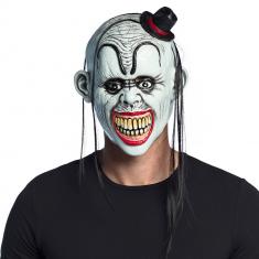 Latex mask with hair: Bad Clown