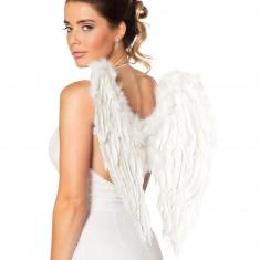 White Folded Angel Wings - Women