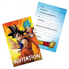 Invitations and envelopes - Dragon Ball™ x 8