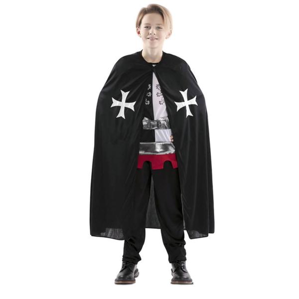 Medieval Cape Costume - Black - Child - 706997