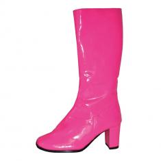 Retro fuchsia pink boots