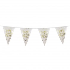 Aluminum pennant garland - Happy New Year