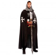 Medieval Cape Costume - Black - Adult