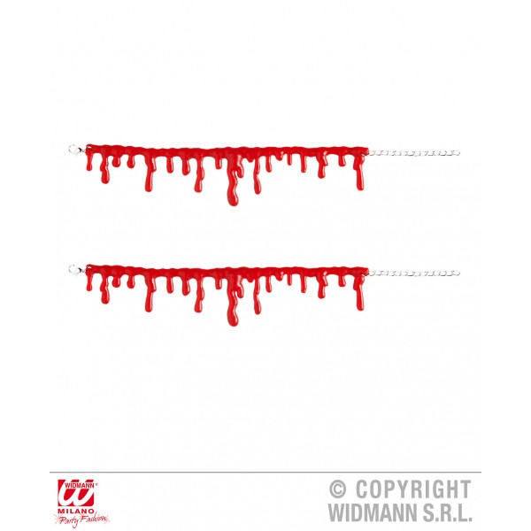 Blood Drop Bracelets x2 - 1077D