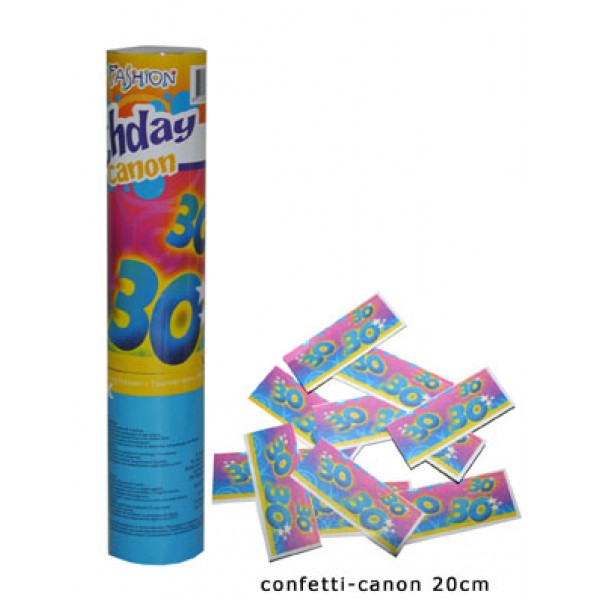 Confetti cannon 30 years - small model - 66286