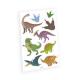 Miniature 9 Happy Dinosaur adhesive tattoos