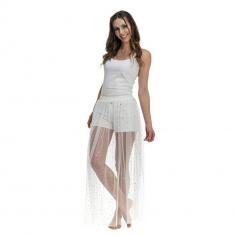Summer Festival Long Skirt - WHITE