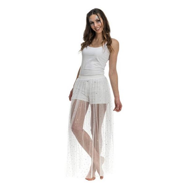 Summer Festival Long Skirt - WHITE - RDLF-C4655