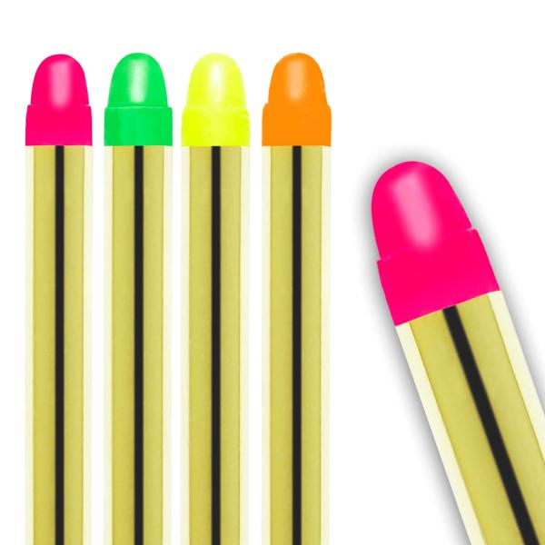 Set of 5 neon makeup sticks - Phosphorescent - 15 g - 50004