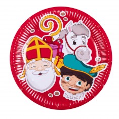 Saint Nicholas paper plates x10