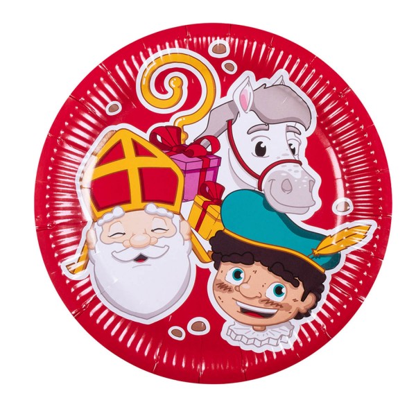 Saint Nicholas paper plates x10 - 56660