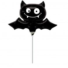 Mini Aluminum Balloon 33x22 cm - Black Bat