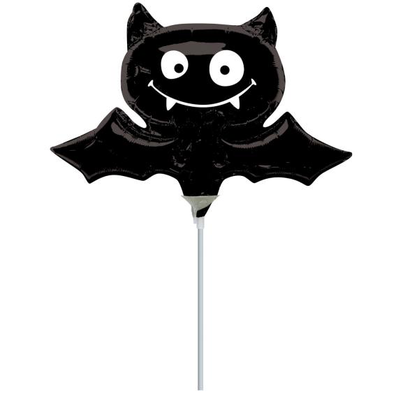 Mini Aluminum Balloon 33x22 cm - Black Bat - 2726902