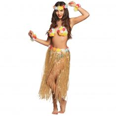  Hawaiian Paradise set (headband, bra, dress and 2 bracelets)