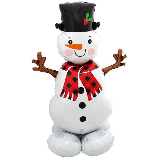 Foil balloon: Snowman: 127 cm - 8311811