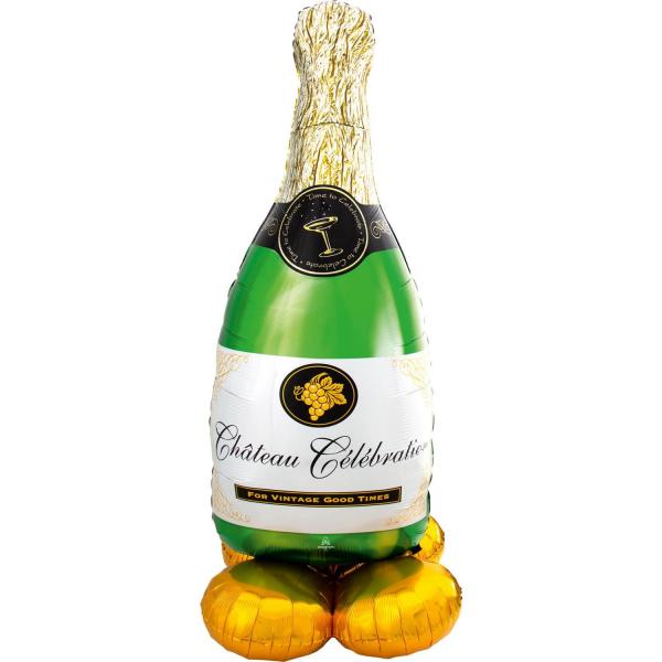 Foil balloon: Bottle of sparkling wine: 127 cm - 8312011