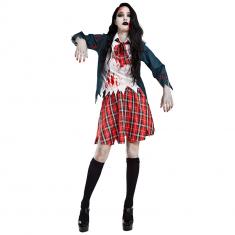 Zombie Schoolgirl Costume - Women