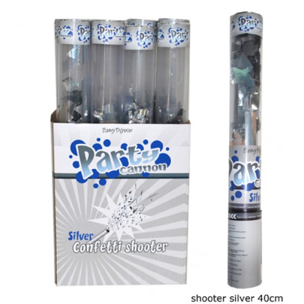 Silver confetti shooter - 66331