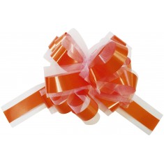 Automatic Tulle Bows - Orange x 5