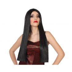 Long Straight Wig 60 cm - Brown - Adult