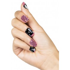 Pink Cat False Nails - Accessory