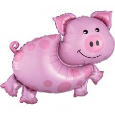 Aluminum balloon 89 cm: Pig