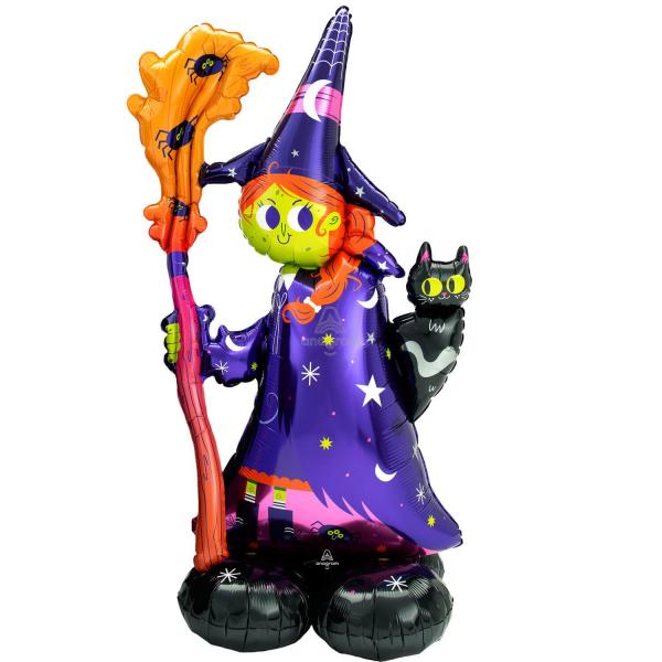 Foil balloon: scary witch: 127 cm - 4241811