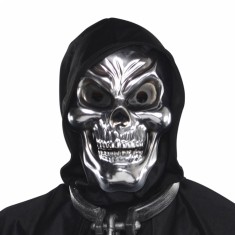 Silver Skeleton Mask - Adult