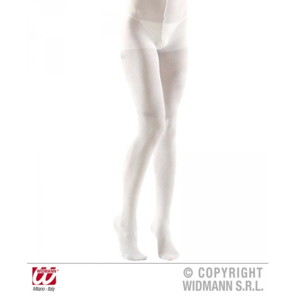 Sparkling White Tights - Adults - 2095C