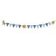 Miniature Happy Birthday Happy Dinosaur Paper Letter Garland - 180 x 8.9 cm