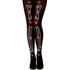 DAY OF THE DEAD BONE TIGHTS 50D