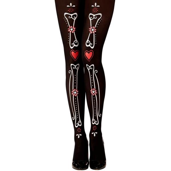 DAY OF THE DEAD BONE TIGHTS 50D - 1545-Parent