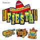 Miniature Set of 4 Mexican decorations