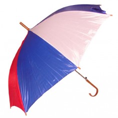 Blue/white/red umbrella