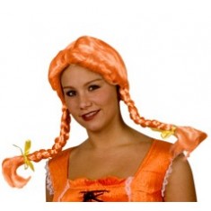 Orange Pigtail Wig