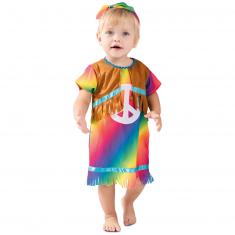 Rainbow Hippie Costume - Baby Girl
