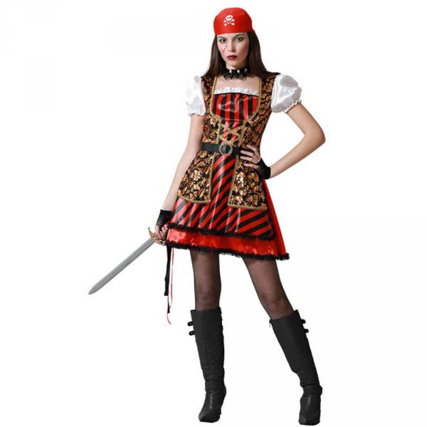 Pirate Costume - Gold - Women - 71918-Parent