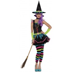 Neon Witch Costume - Teen