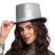 Miniature Top Hat - Glitz Silver