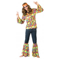 Hippie Costume - Rainbow Dude - Men