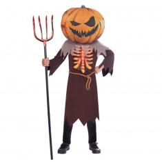 Big Head Scary Pumpkin Costume - Child