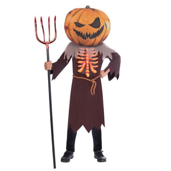 Big Head Scary Pumpkin Costume - Child - 9907140-Parent