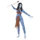 Miniature Jungle Warrior Costume - Blue - Women