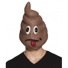 Latex Mask - Poop Emoticon