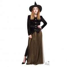 Witch Costume: Black and Brown - Women