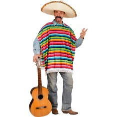 Mexican Poncho Costume - Adult