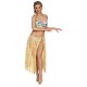 Miniature Natural Raffia Hawaiian Skirt - Long